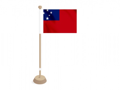 Tafelvlag Samoa 10x15 cm