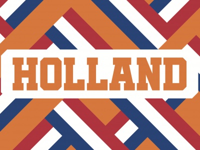 Vlag Holland modern 010x015 cm