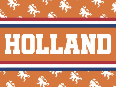 Vlag Holland versie 2 040x060 cm