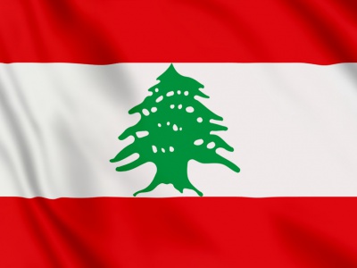 vlag Libanon 100x70